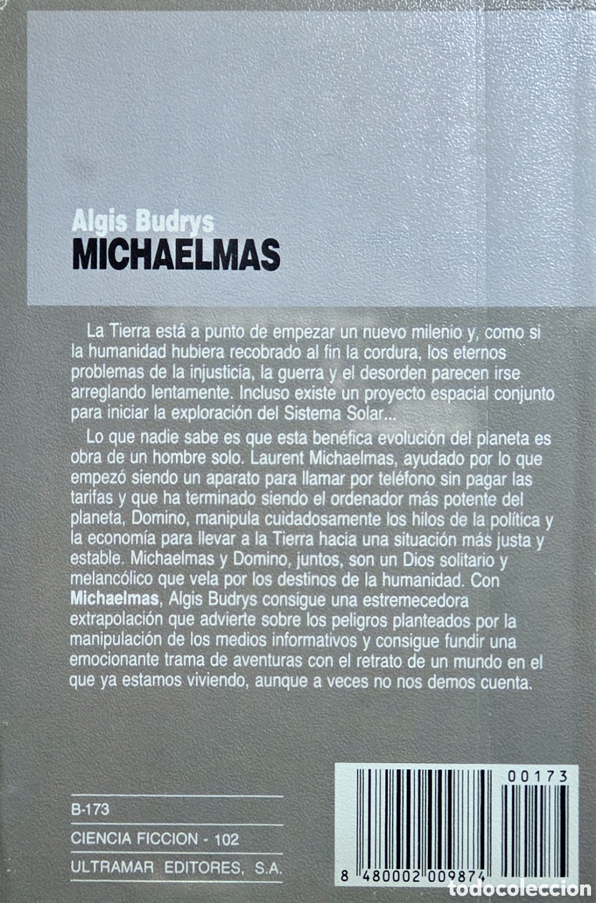 Libros de segunda mano: Michaelmas. Algis Budrys. Ultramar - Foto 2