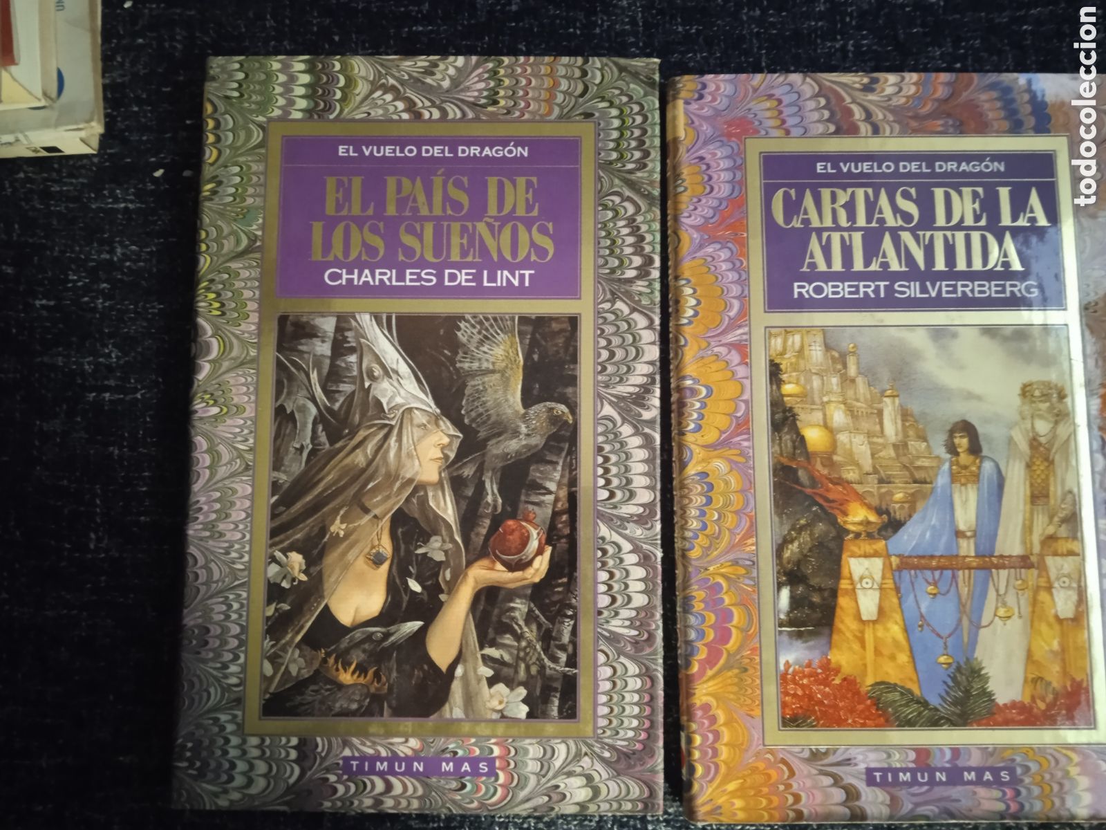 Libros de segunda mano: El vuelo del drag&oacute;n -Cartas de la Atl&aacute;ntida, El pa&iacute;s de los sue&ntilde;os / Charles De Lint / Robert Silver