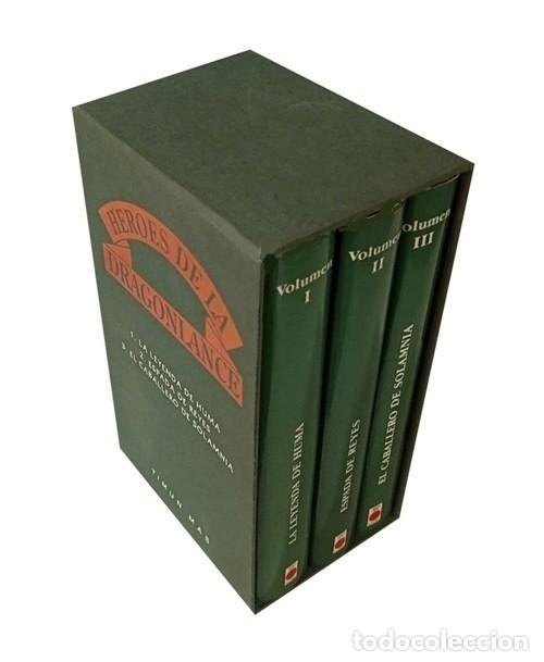 Libri di seconda mano: HEROES DE LA DRAGONLANCE. TIMUN MAS. COMPLETO 3 TOMOS EN SU ESTUCHE CONTENEDOR.