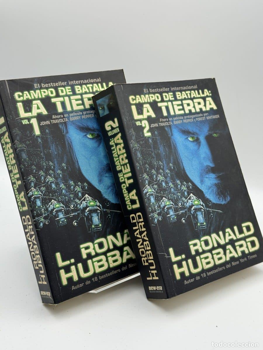 Libros de segunda mano: Lote 2 vol&uacute;menes: Campo de batalla: La Tierra 1 y 2 - L. Ronald Hubbard - L. Ronald Hubbard
