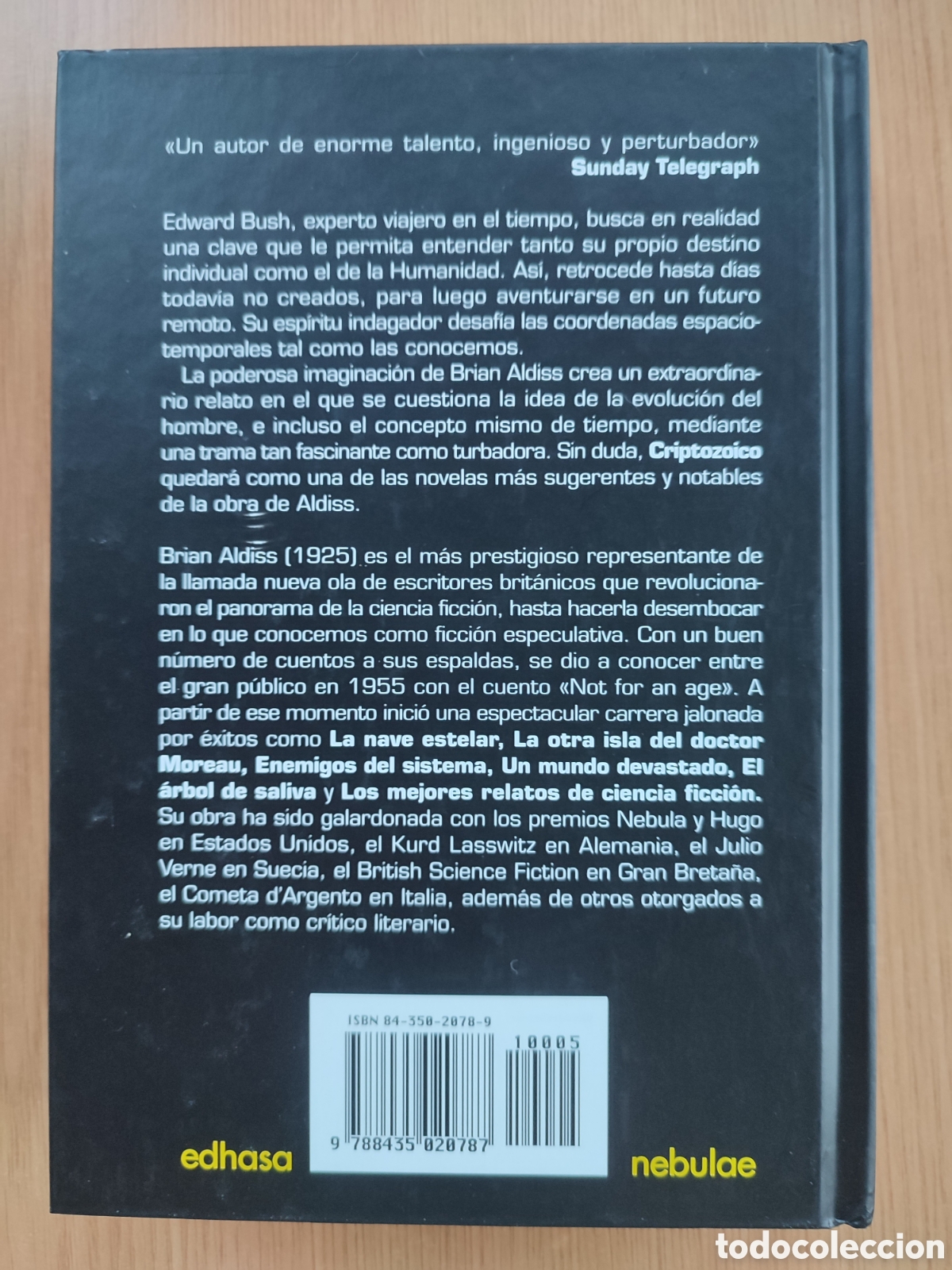 Libros de segunda mano: Criptozoico. Brian Aldiss. Edhasa - Foto 2
