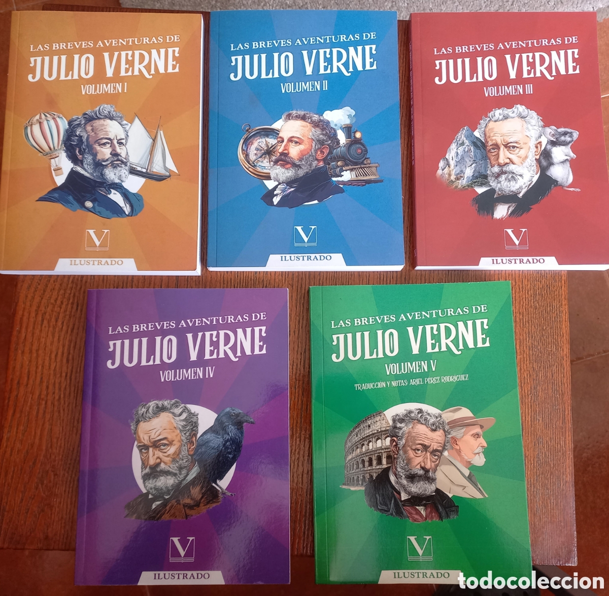 Libros de segunda mano: Las breves aventuras de Julio Verne, completa (5 libros) Editorial Verbum 2025