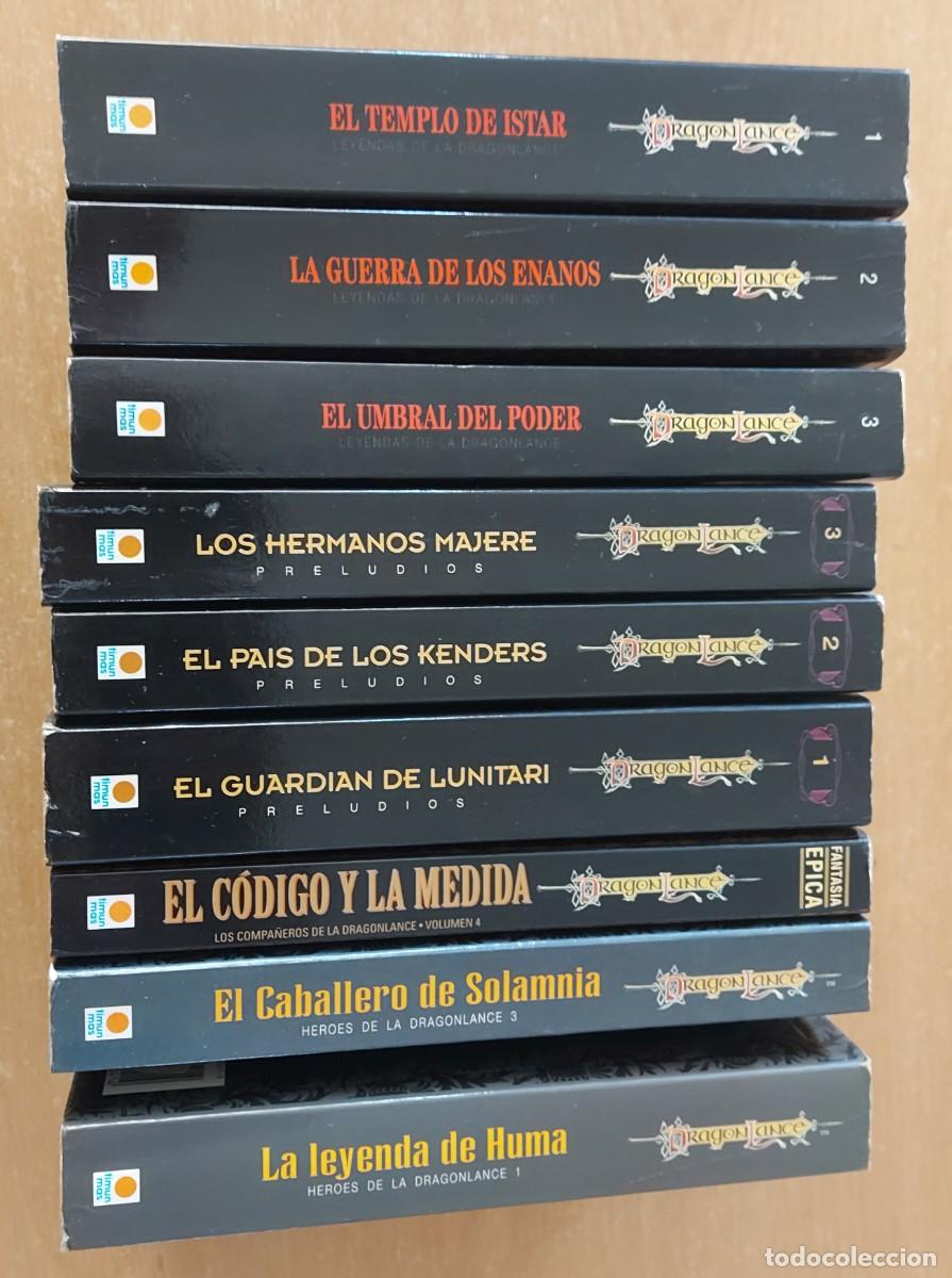 Libros de segunda mano: 9 libros DRAGONLANCE LEYENDAS HEROES PRELUDIOS COMPA&Ntilde;EROS TIMUN MAS