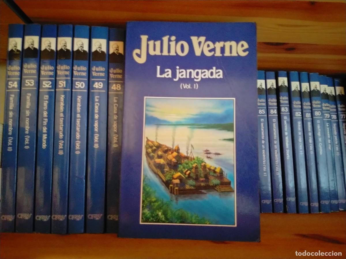 Libros de segunda mano: COLECCI&Oacute;N COMPLETA 100 LIBROS JULIO VERNE . EDICIONES ORBIS , SA.