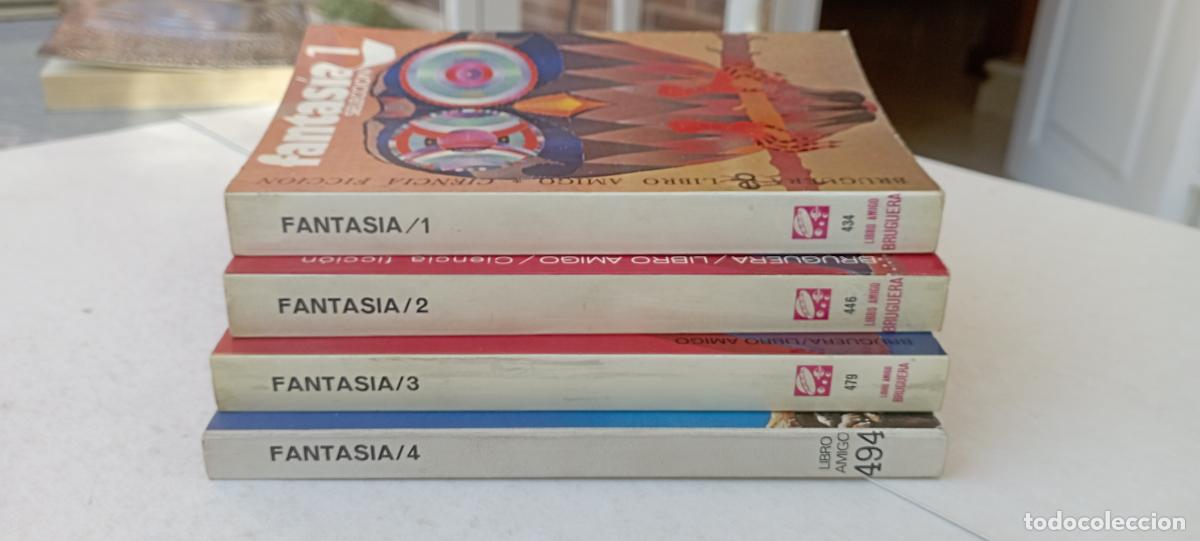 Libros de segunda mano: FANTAS&Iacute;A SELECCI&Oacute;N BRUGUERA 1,2,3,4 COMPLETO - MUY,MUY NUEVOS 1&ordf; EDICI&Oacute;N 1976-1977