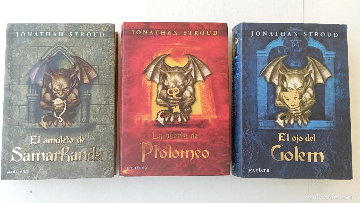 Second hand books: SERIE INFINITA 1,2,3 - JONATHAN STROUND - EL OJO DEL GOLEN, LA PUERTA DE PTOLOMEO, EL AMULETO DE SAM