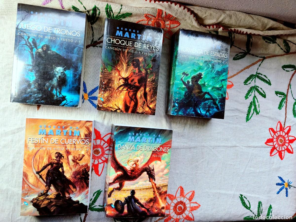 Libros de segunda mano: Colecci&oacute;n Juego de tronos. 19cm. Completa.George R Mart&iacute;n. Editorial Gigamesh.