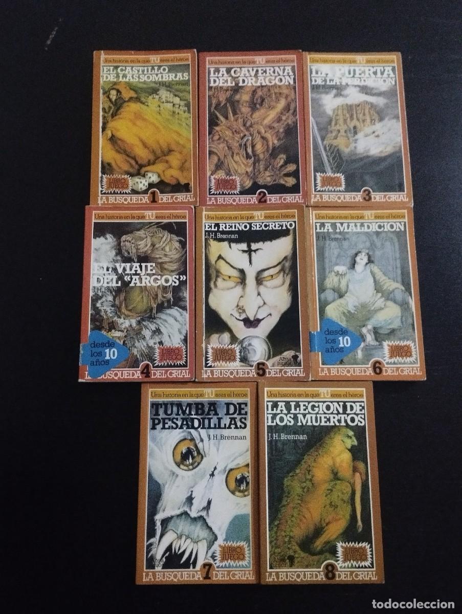 Libros de segunda mano: Coleccion completa la busqueda del grial librojuego altea junior j h brennan legion de los muerto