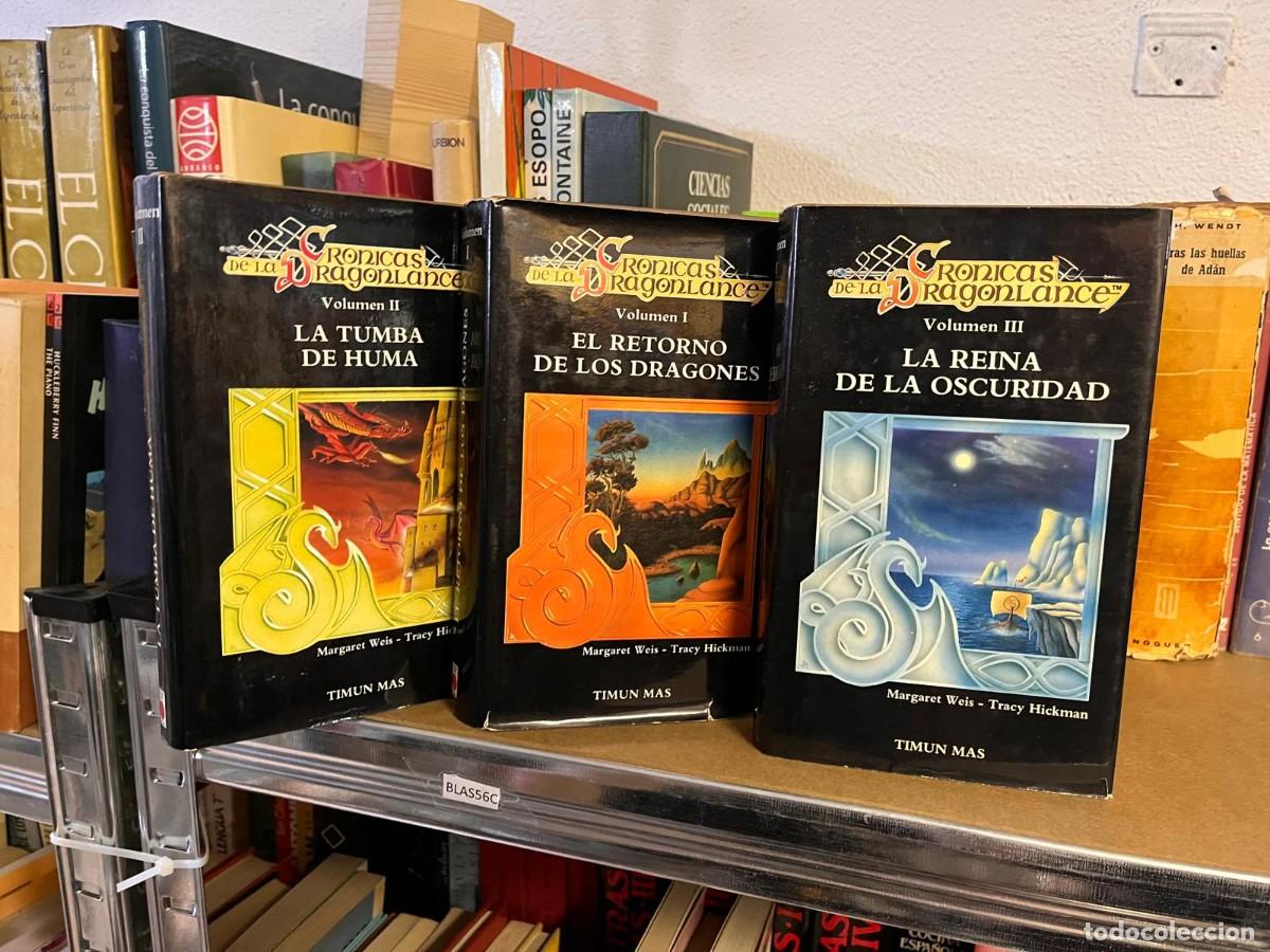Libros de segunda mano: BLAS56C Cronicas de la dragonlance Vol I II III La tumba de Huma. El retorno los dragones. Reina osc