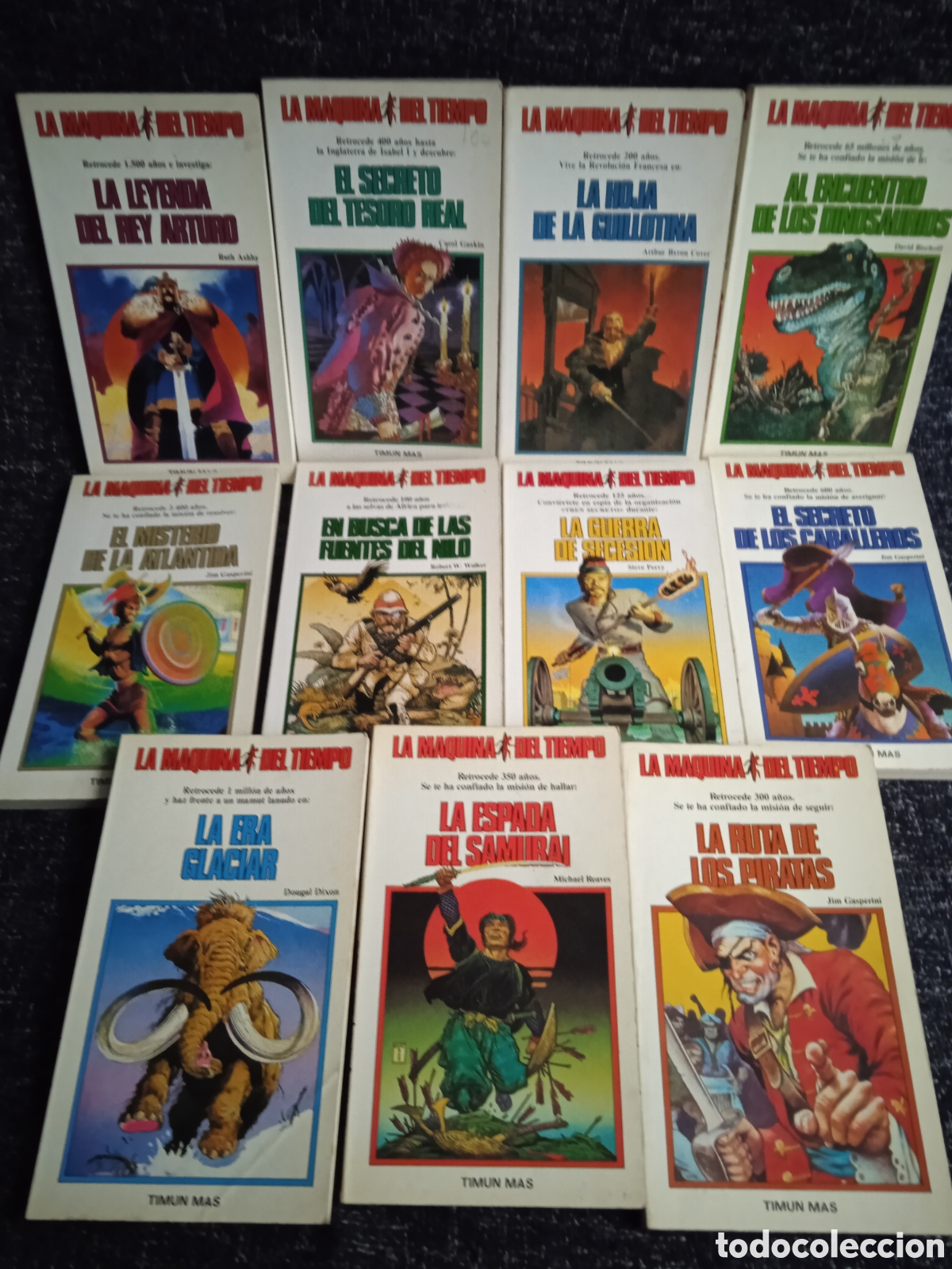 Libros de segunda mano: LA MAQUINA DEL TIEMPO- LOTE DE 11 LIBROS -Edita : TIMUN MAS ( LIBRO JUEGO )