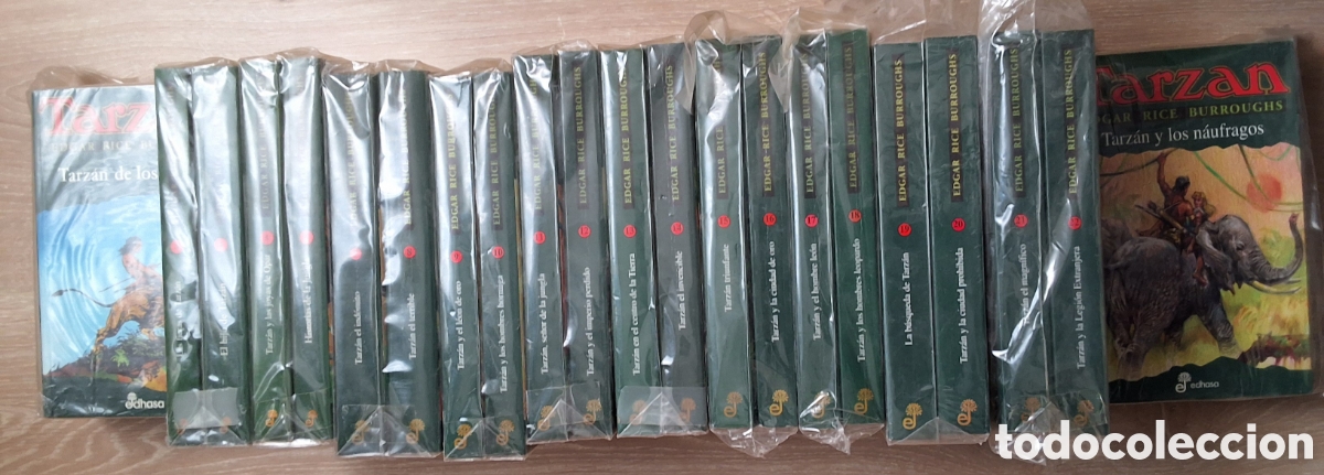 Libros de segunda mano: Tarzan novelas coleccion completa 24 vol&uacute;menes a&ntilde;o 1995 edicion 1&deg; edita edhasa