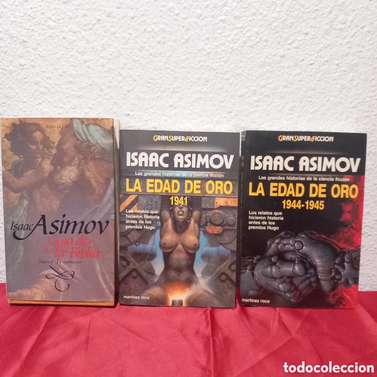 Livros em segunda m&atilde;o: 3&times;LIBROS: ISAAC ASIMOV:LA EDAD DE ORO 1941/LA EDAD DE ORO 1944-45/GUIA DE LA BIBLIA