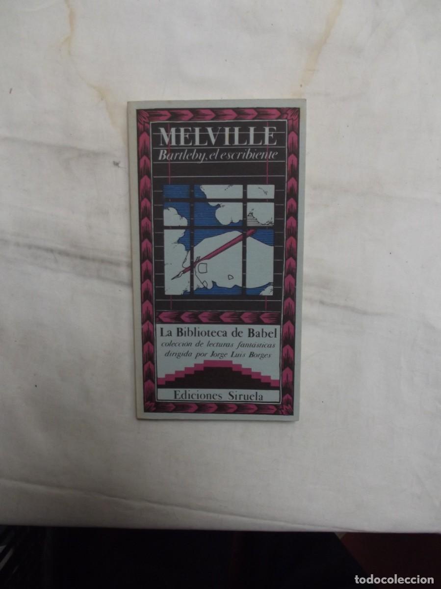 Livres d'occasion: BARTLEBY EL ESCRIBIENTE POR MELVILLE DE COLECION LA BIBLIOTECA DE BABEL EDICIONES SIRUELA