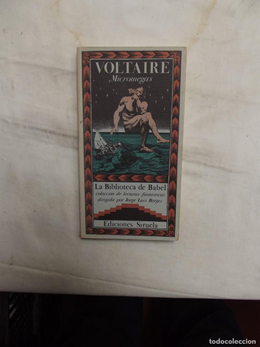 Libros de segunda mano: MICROMEGAS POR VOLTAIRE COLECION LA BIBLIOTECA DE BABEL EDICIONES SIRUELA