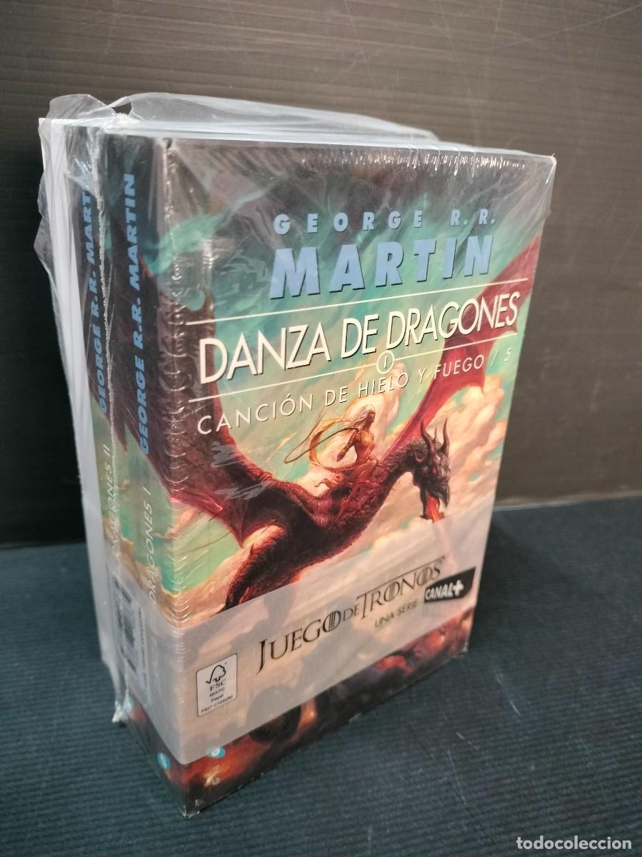 Libros de segunda mano: CANCI&Oacute;N DE HIELO Y FUEGO 5 DANZA DE DRAGONES I, II Y III GERORGE R. R. MARTIN NUEVA PRECINTADA!!