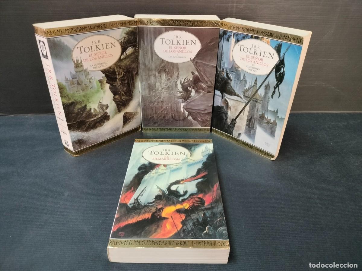 Libros de segunda mano: EL SE&Ntilde;OR DE LOS ANILLOS I, II y III COMPLETA + EL SILMARILLION - JRR TOLKIEN EDICIONES MINOTAURO