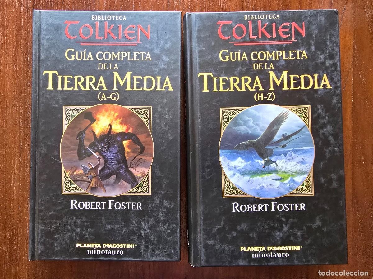 Libros de segunda mano: Biblioteca Tolkien.Guia Completa de la Tierra Media.Robert Foster.2 Libros.Planeta