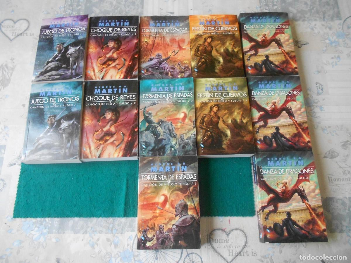 Libros de segunda mano: JUEGO DE TRONOS - SAGA COMPLETA - 12 VOLS. - GEORGE R.R. MARTIN - EDITORIAL GIGAMESH.