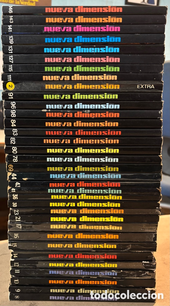 Libros de segunda mano: NUEVA DIMENSI&Oacute;N, CIENCIA FICCI&Oacute;N Y FANTAS&Iacute;A. LOTE DE 34 EJEMPLARES. VER N&Uacute;MEROS EN FOTOGRAF&Iacute;AS