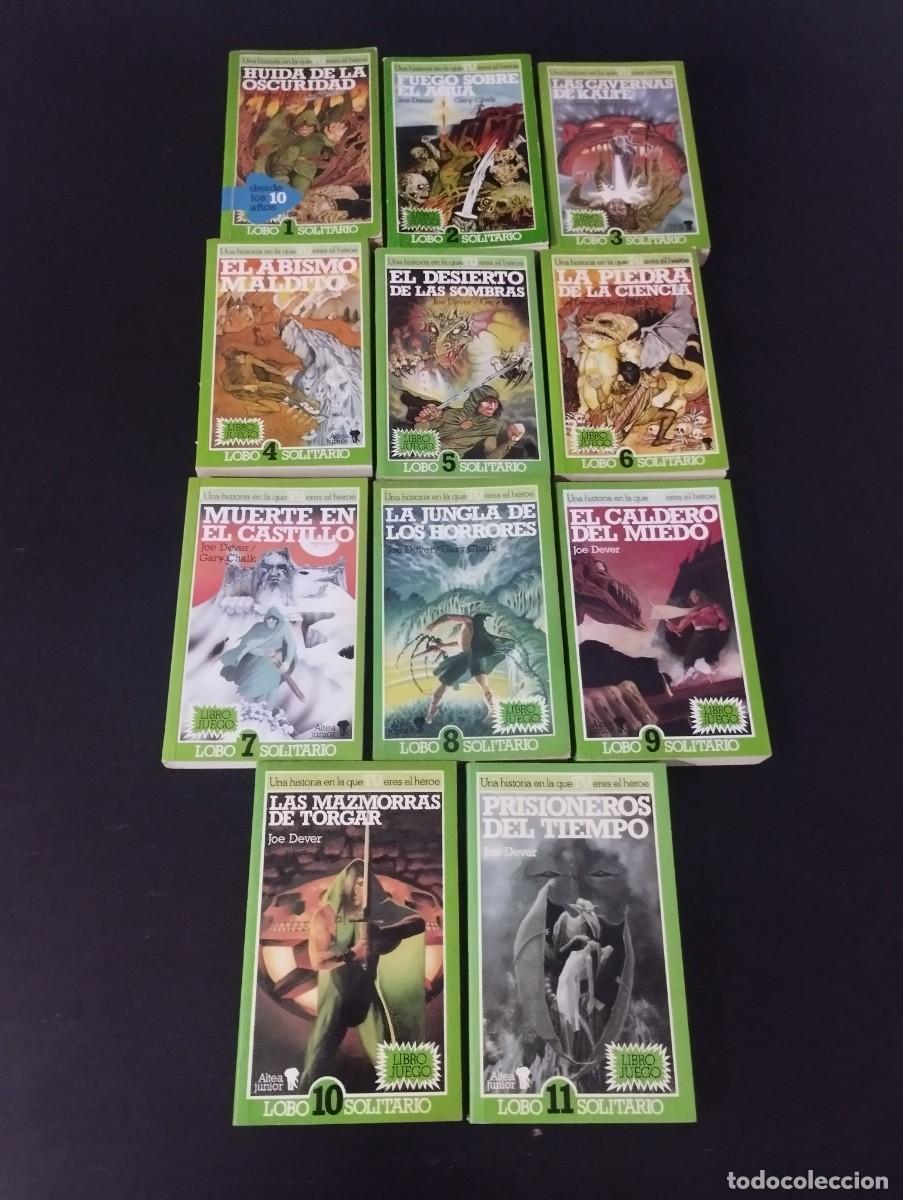 Libros de segunda mano: Coleccion completa lobo solitario altea junior joe dever 11 librojuegos prisioneros del tiempo ..,
