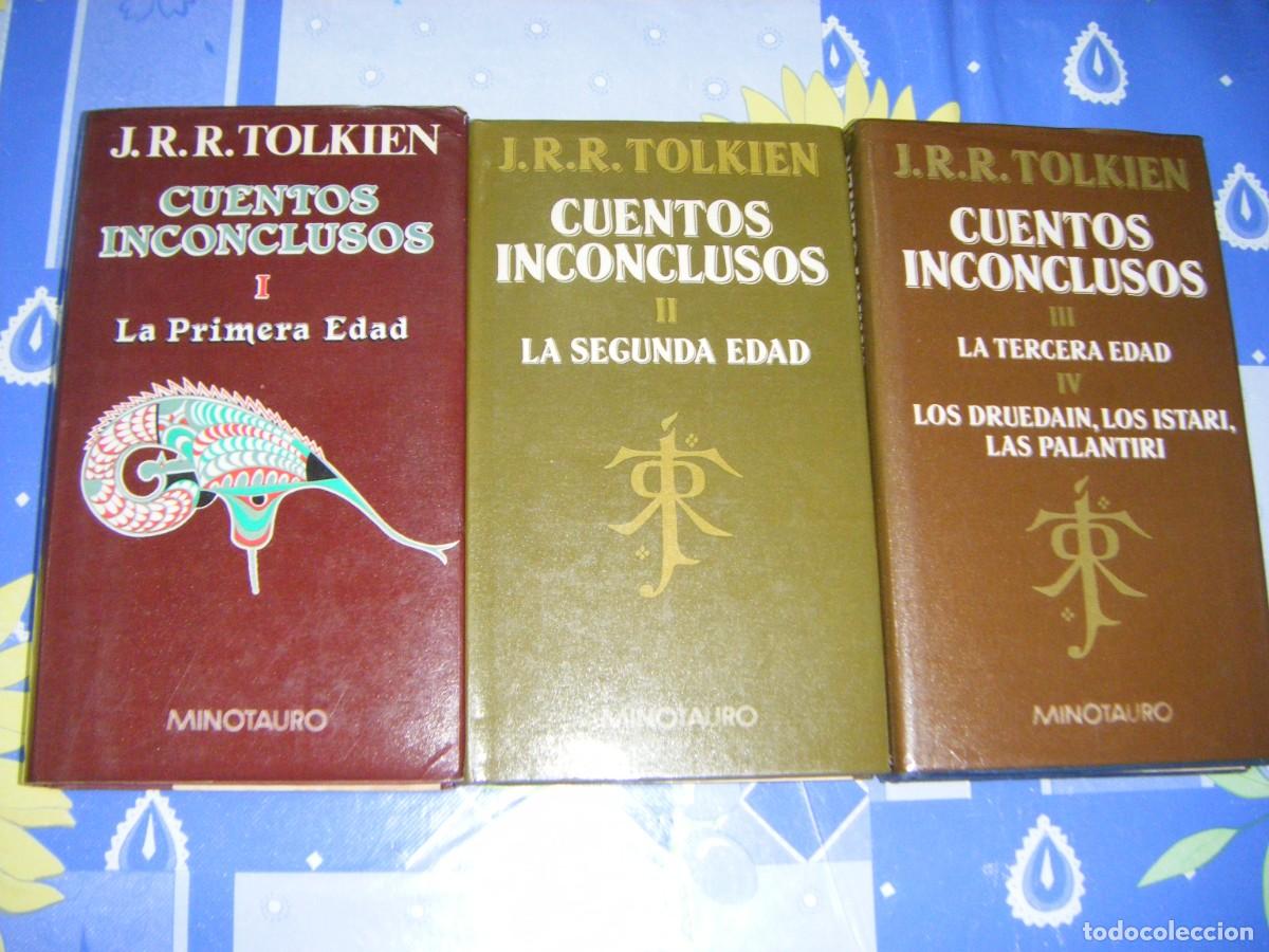 Libros de segunda mano: CUENTOS INCONCLUSOS - 3 TOMOS - J.R.R. TOLKIEN - MINOTAURO - ( VER FOTOS ADICIONALES )
