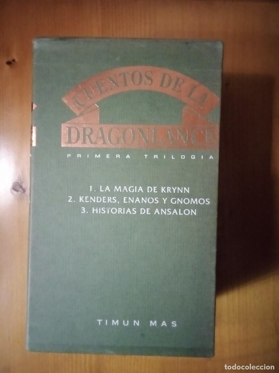 Libros de segunda mano: CUENTOS DE LA DRAGONLANCE, PRIMERA TRILOGIA, TIMUN MAS