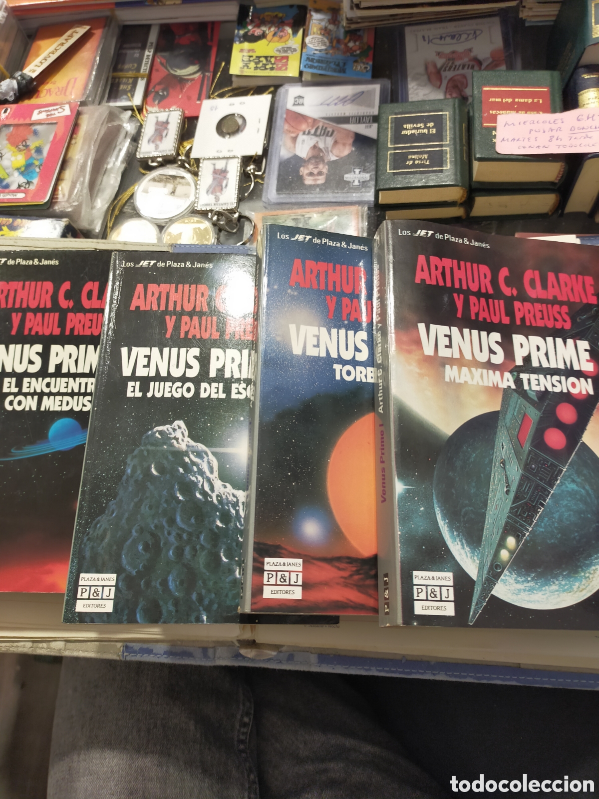 Libros de segunda mano: BENUS PRIME LOTE I- IV ARTHUR C. CLARKE ESTADO NORMAL BUENO