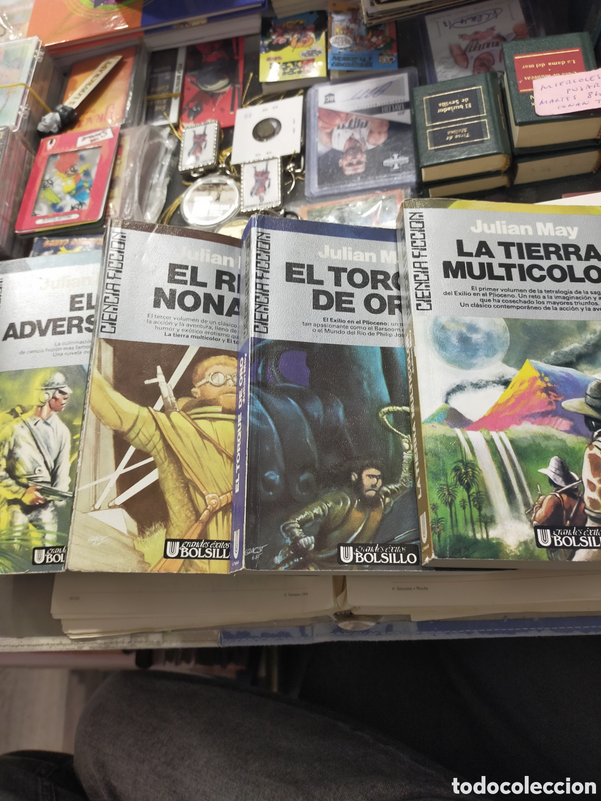 Libros de segunda mano: TETRALOG&Iacute;A SAGA JULIAN MAY EXILIO EN EL PLIOCENO ULTRAMAR BOLSILLO