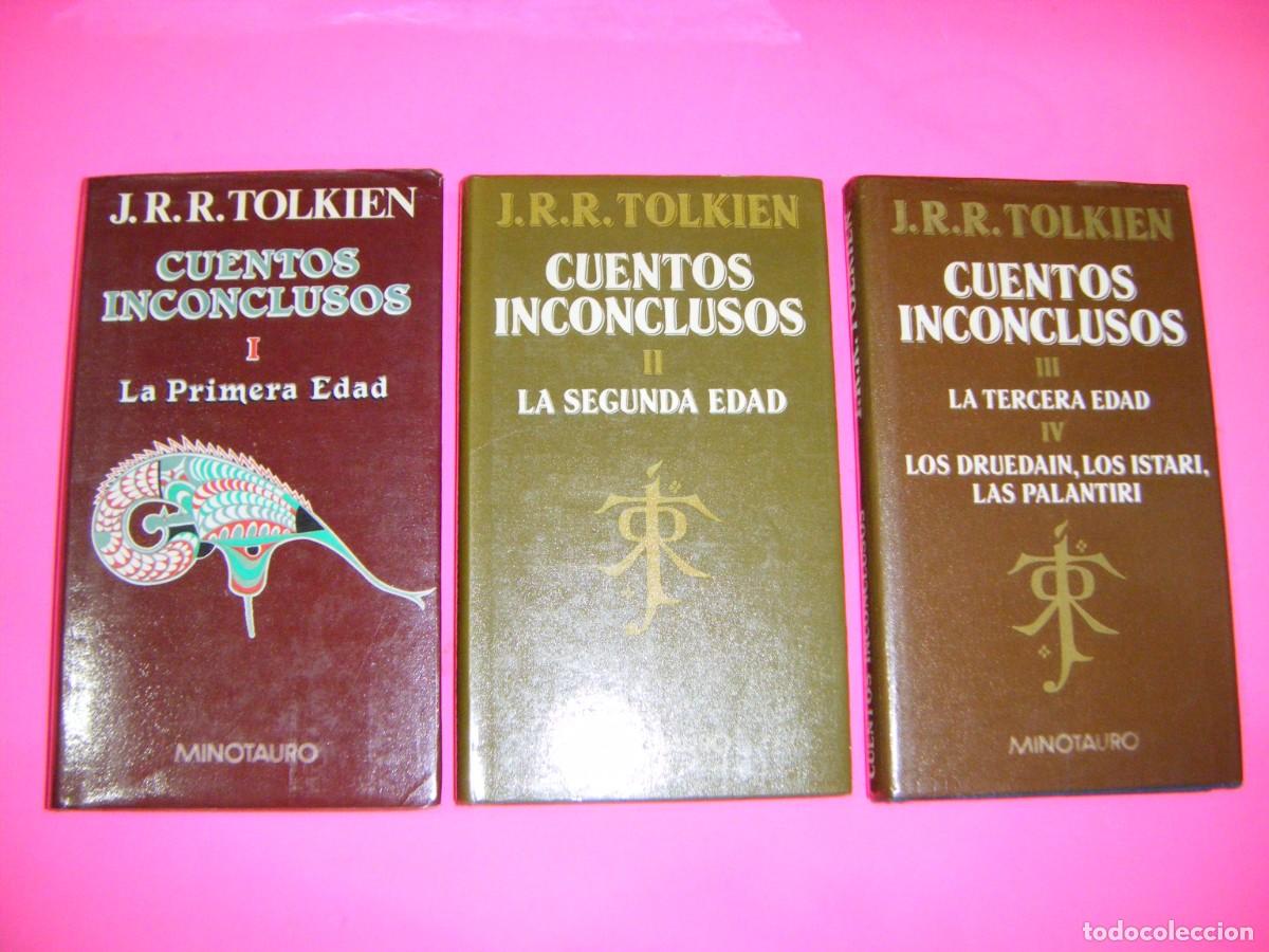 Libros de segunda mano: CUENTOS INCONCLUSOS - 3 VOLUMENES - TOLKIEN - MINOTAURO A&Ntilde;OS 80