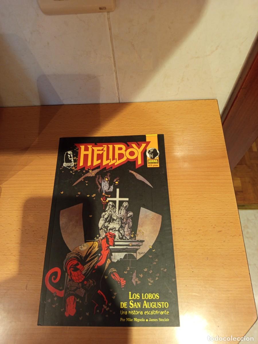 Libros de segunda mano: HELLBOY, LOS LOBOS DE SAN AUGUSTO, NORMA
