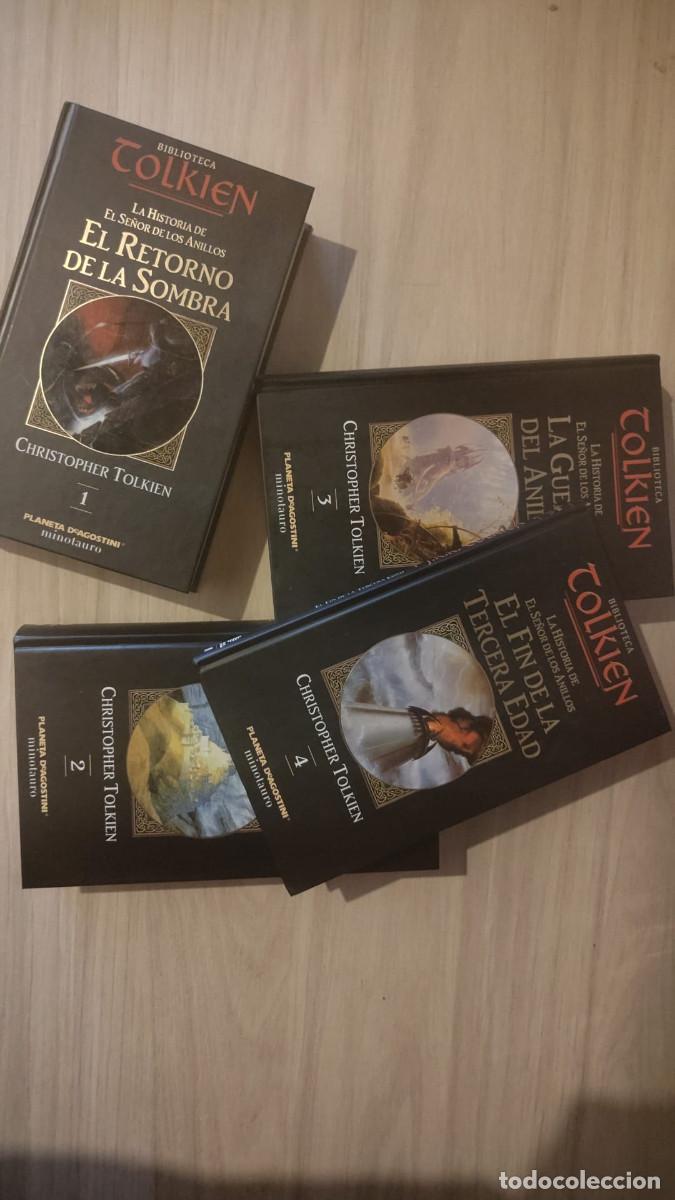 Libros de segunda mano: LA HISTORIA DEL SE&Ntilde;OR DE LOS ANILLOS. 4 TOMOS - Tapa dura Christopher Tolkien