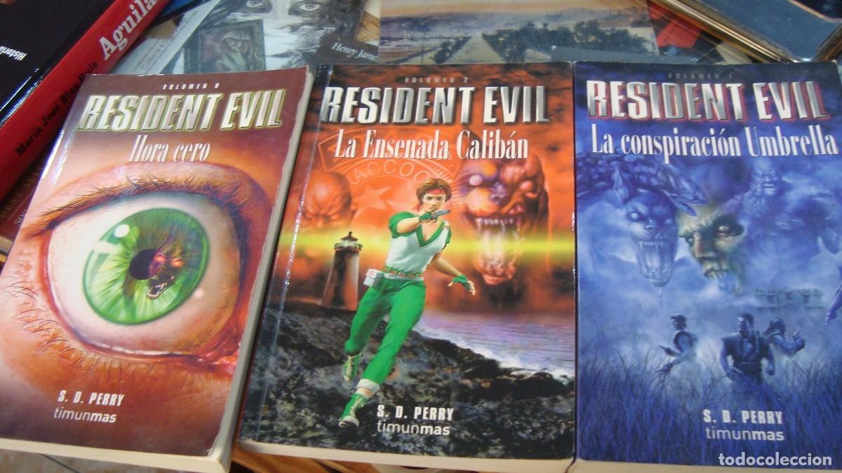 Libros de segunda mano: VOLUMEN 0, 1, 2. RESIDENT EVIL POR S.D. PERRY - TIMUS MAS 2005- HORA CERO, LA CONSPIRACION UMBRELA..