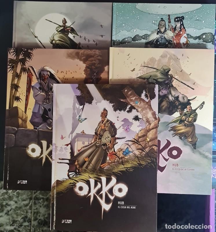 Libros de segunda mano: Okko - Colecci&oacute;n completa (Vols. 1&ndash;5) - Hub - Yermo Ediciones - 2015 - C&Oacute;MIC