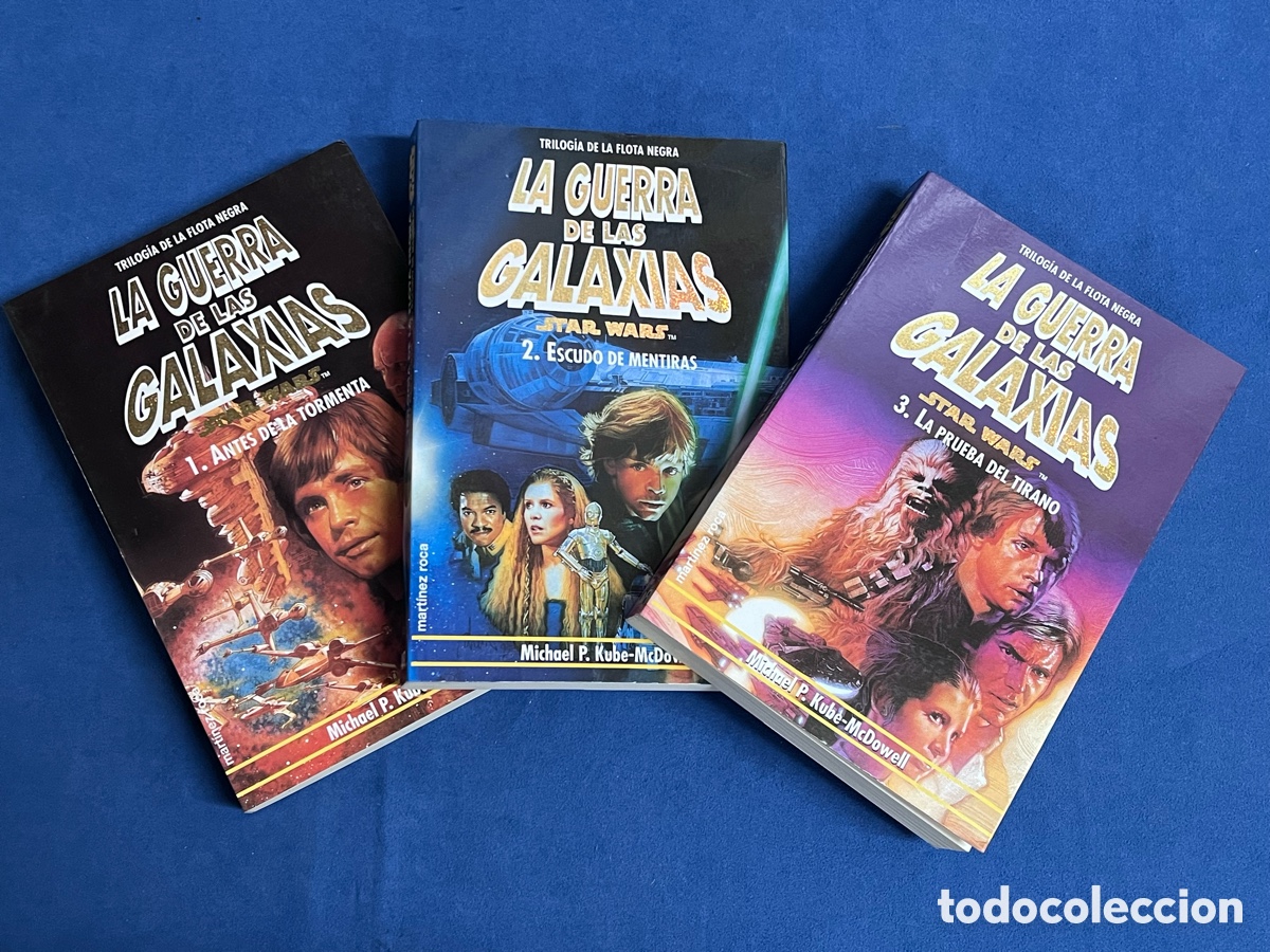 Libros de segunda mano: Trilog&iacute;a de LA FLOTA NEGRA. Michael Kube McDowell. Antes tormenta, escudo mentiras, prueba tirano