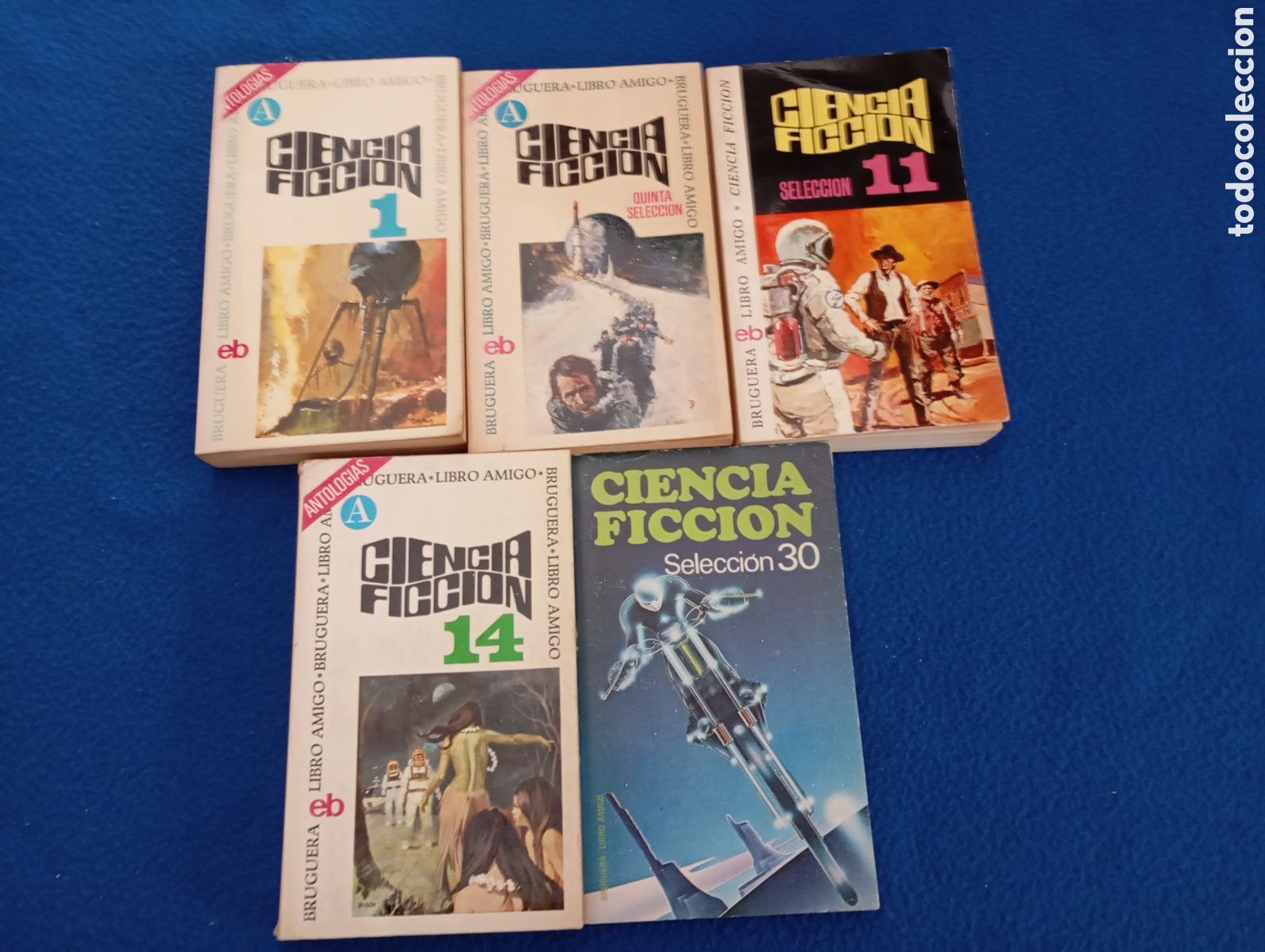 Libros de segunda mano: CIENCIA FICCI&Oacute;N SELECCI&Oacute;N BRUGUERA - LOTE DE 5 TOMOS