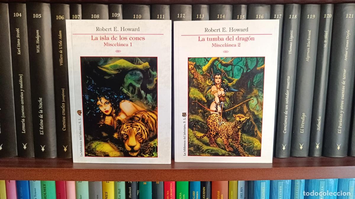 Libros de segunda mano: Robert E. Howard &ndash; La isla de los eones + La tumba del drag&oacute;n (Miscel&aacute;nea 1 y 2)