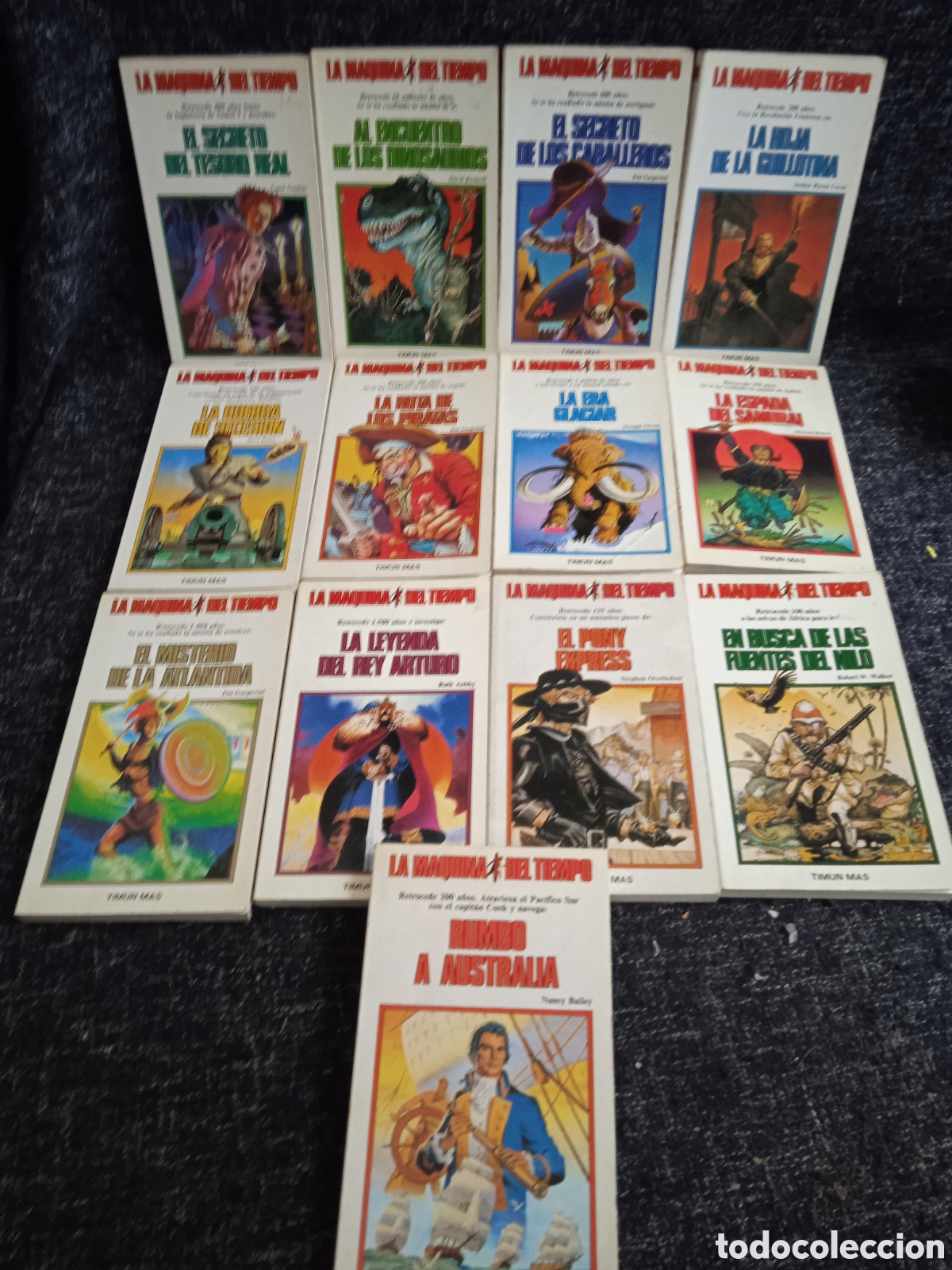 Livres d'occasion: LA MAQUINA DEL TIEMPO- LOTE DE 13 LIBROS -Edita : TIMUN MAS ( LIBRO JUEGO )