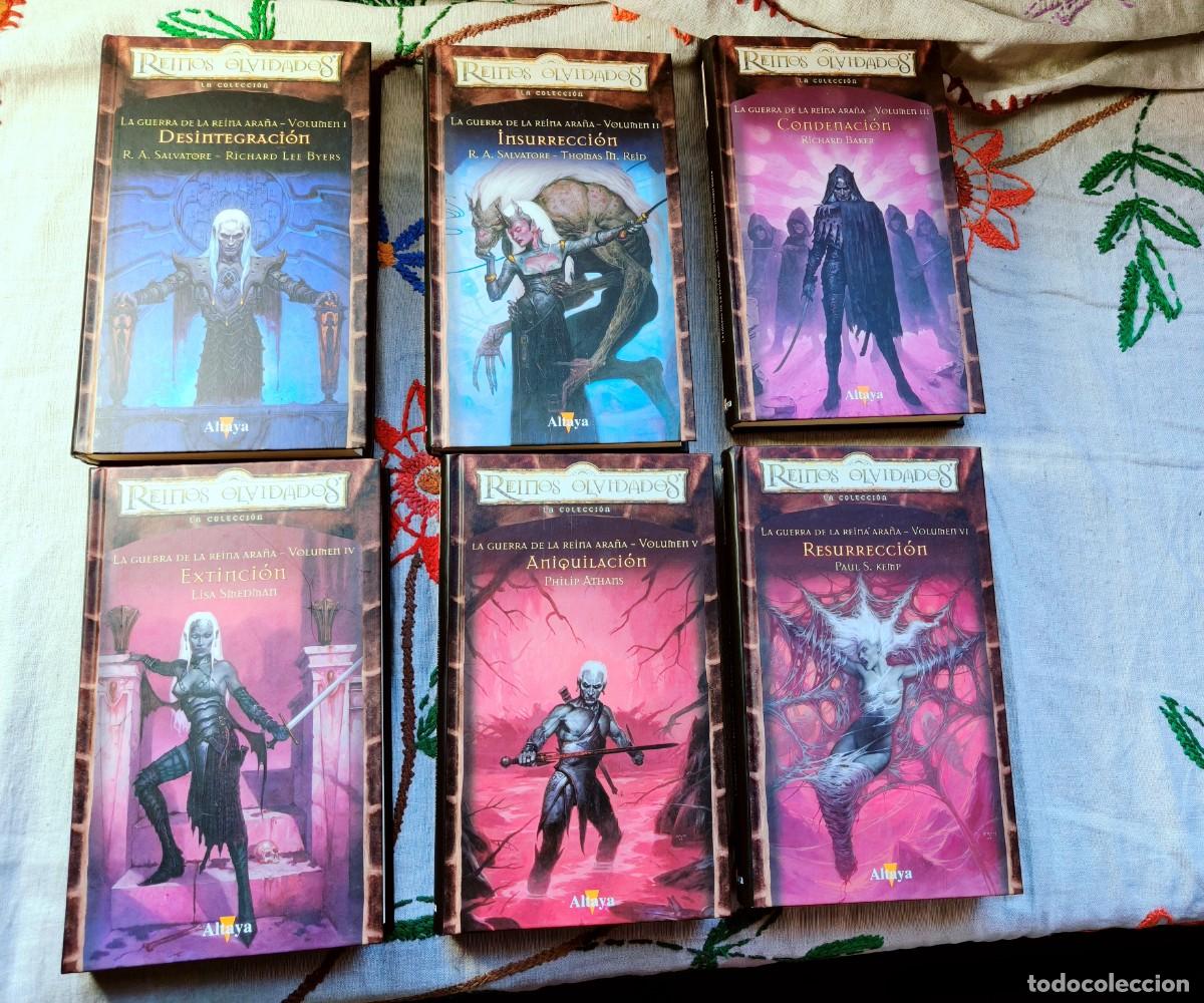 Libros de segunda mano: La Guerra de la Reina Ara&ntilde;a. Completa. Reinos Olvidados La Colecci&oacute;n. Salvatore. Vols I a VI. Altaya