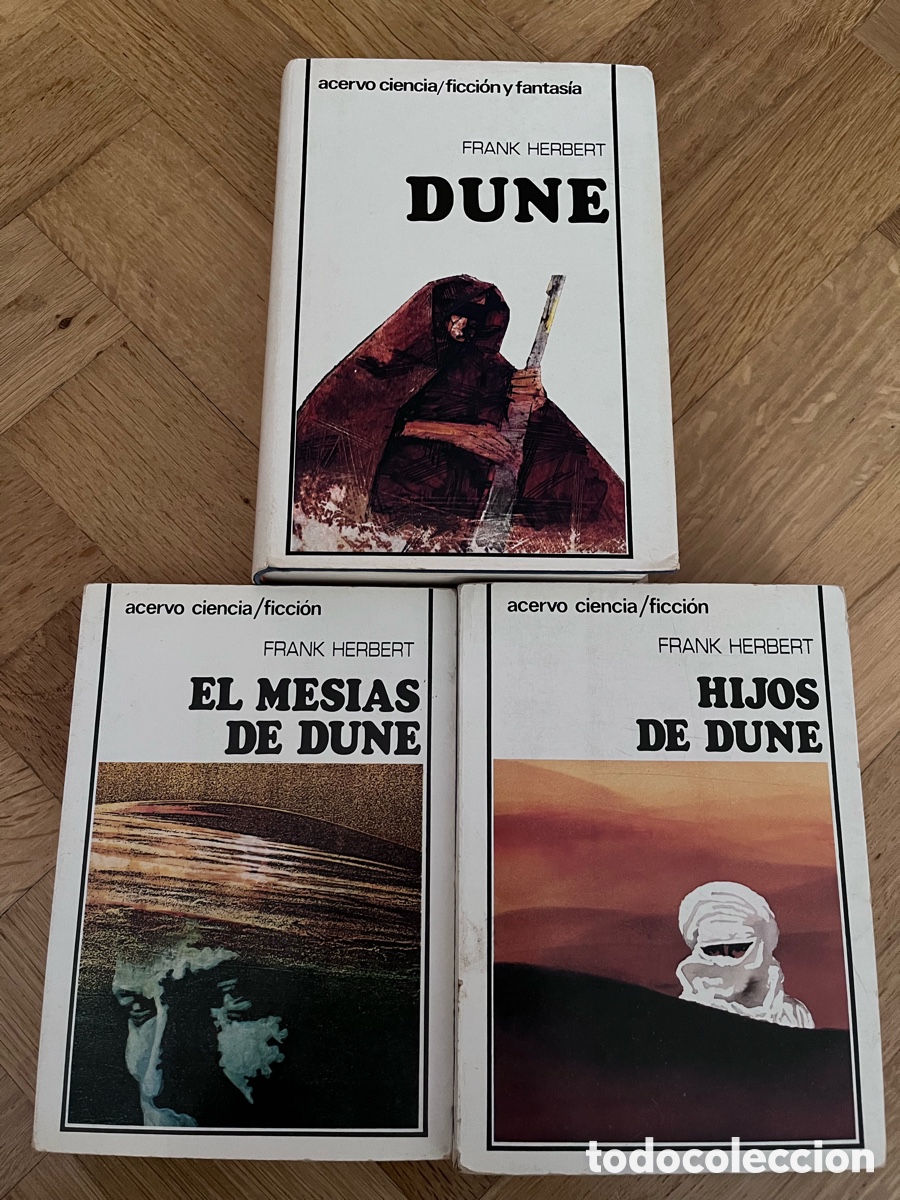 Libros de segunda mano: Trilog&iacute;a Dune + Mes&iacute;as de Dune + Hijos de Dune. Acervo Ciencia Ficci&oacute;n