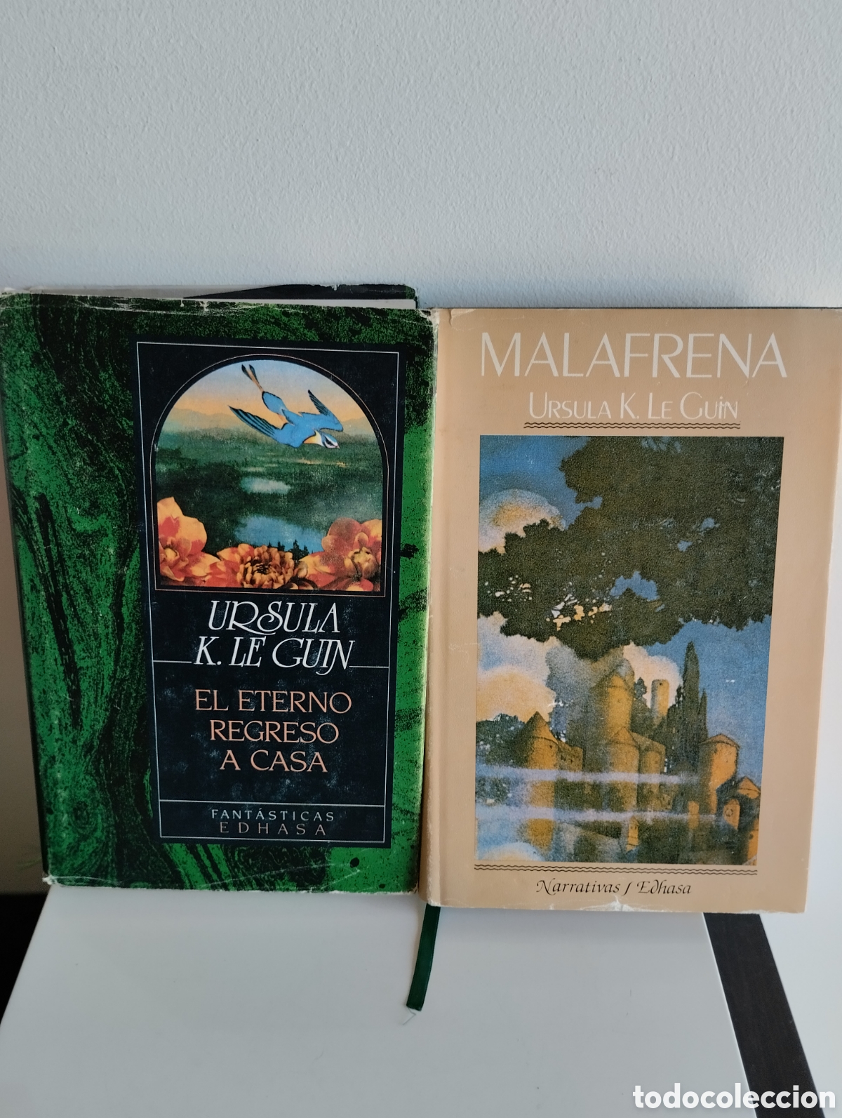 Libros de segunda mano: Lote 2 libros Ursula K. Le Guin. El eterno regreso a casa y Malafrena.
