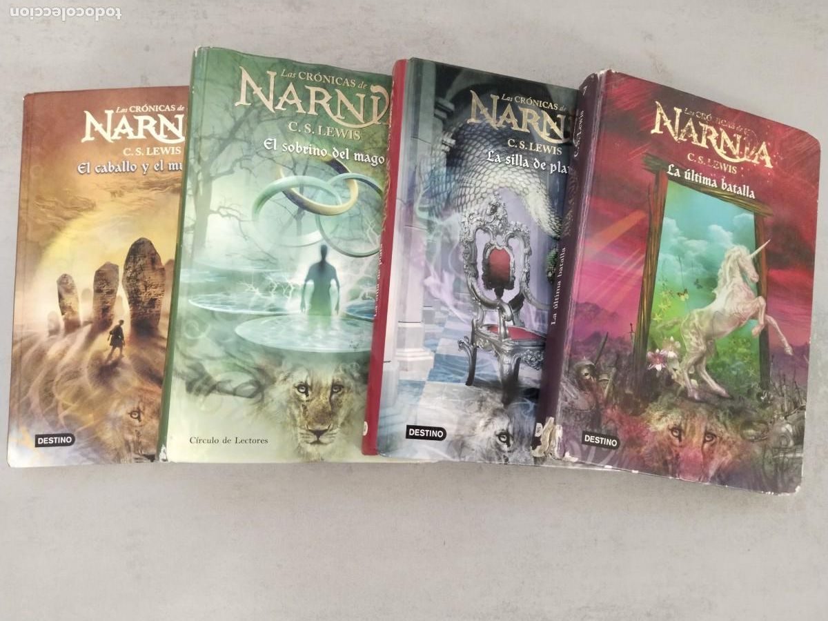 Libros de segunda mano: LAS CRONICAS DE NARNIA, LOTE CABALLO MUCHACHO SOBRINO MAGO SILLA PLATA ULTIMA BATALLA