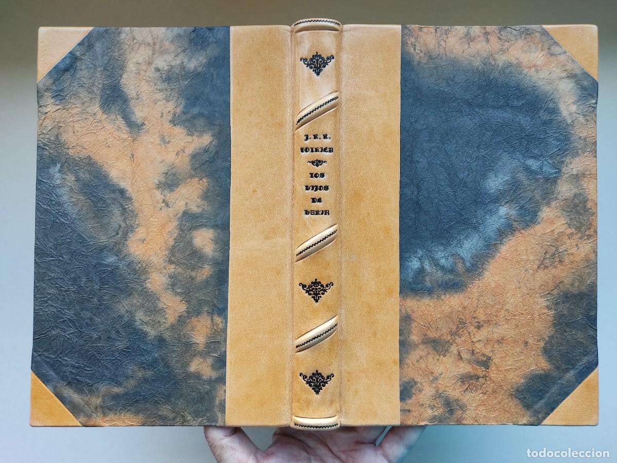 Libros de segunda mano: Los hijos de H&uacute;rin (Narn i Ch&icirc;n H&uacute;rin) / J.R.R. Tolkien. Se&ntilde;or de anillos. Encuadernaci&oacute;n artesanal