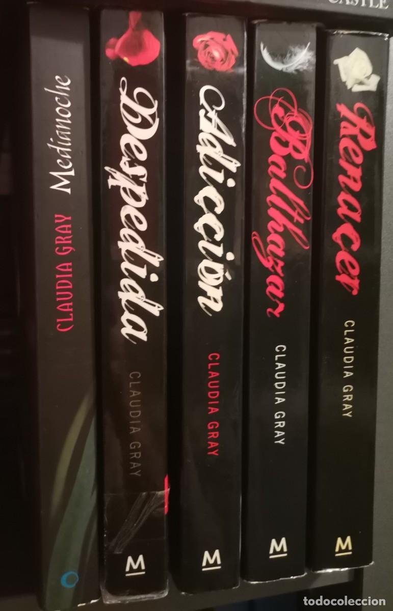 Libros de segunda mano: Lote saga Medianoche de Claudia Gray. Medianoche Adicci&oacute;n despedida Renacer Balthazar