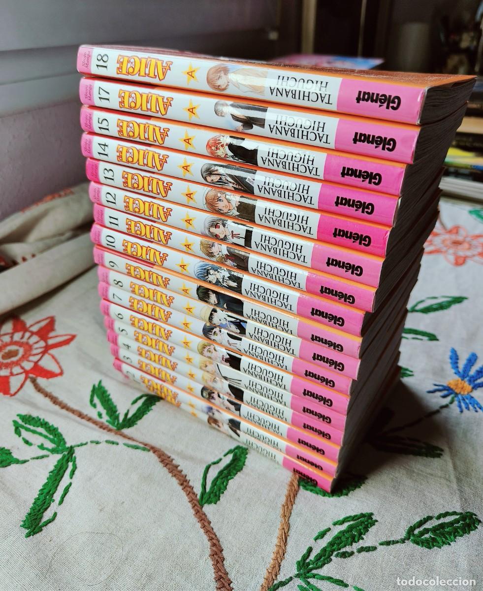 Libros de segunda mano: Alice. Escuela de magia. Tomos 1 a 15, 17 y 18. Tachibana Higuchi. Glenat. Castellano. Tapa blanda.