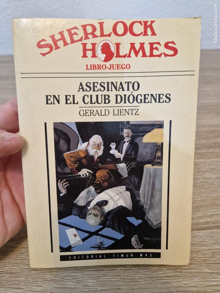Libros de segunda mano: antiguo libro juego Sherlock Holmes asesinato en el club diogenes 1989 Timun mas
