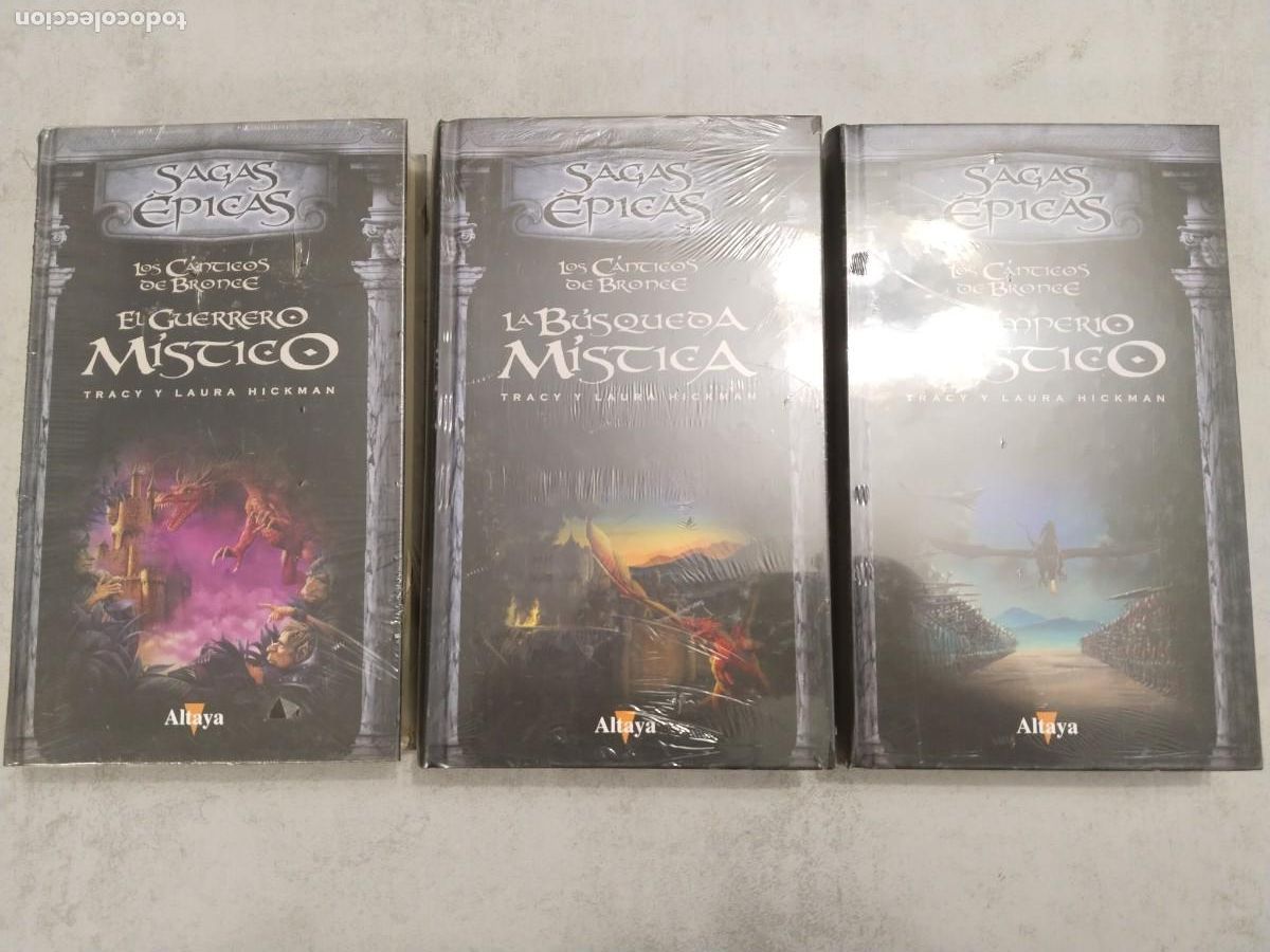 Libros de segunda mano: los canticos de bronce completa, el guerrero mistico, la busqueda mistica, imperio.