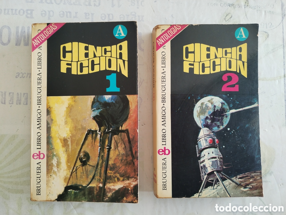 Libros de segunda mano: Ciencia Ficci&oacute;n Vol. 1 y Vol. 2 edici&oacute;n bolsillo Bruguera 1975 Asimov