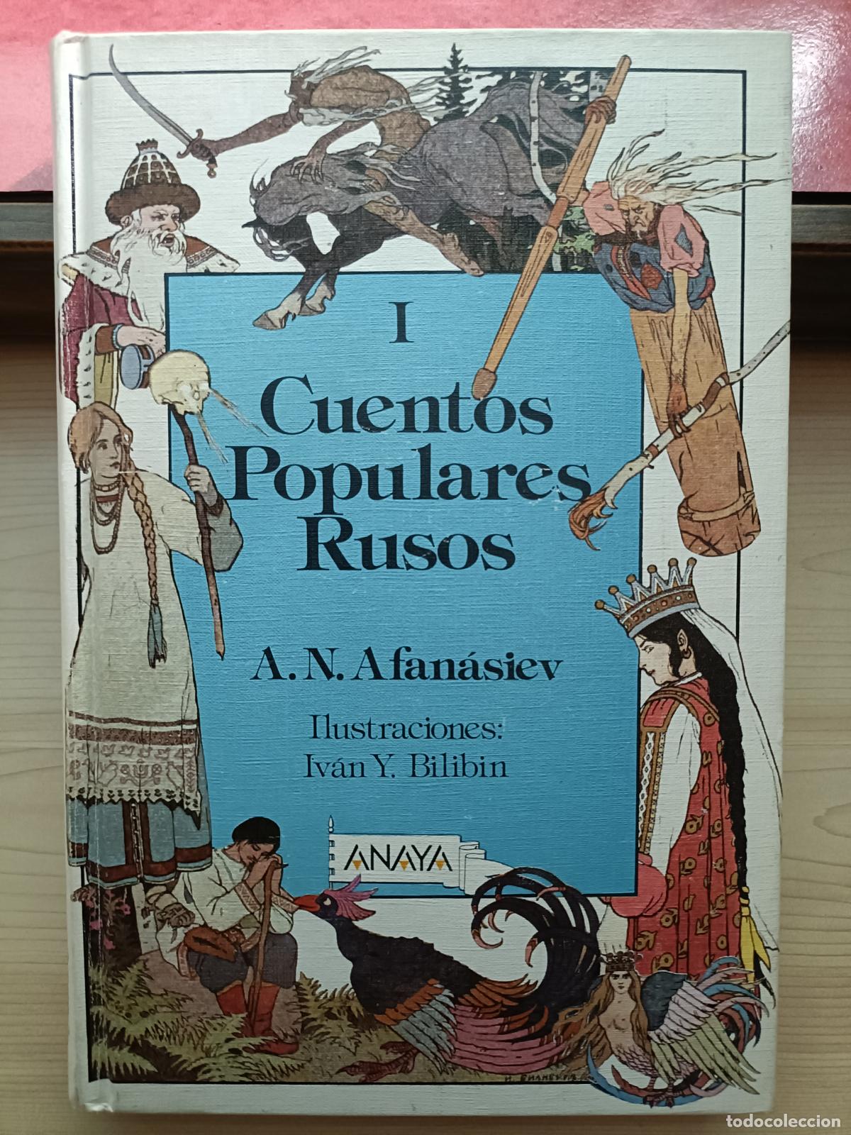 Libros de segunda mano: Cuentos Populares Rusos. Afan&aacute;siev. Laur&iacute;n, Anaya 1987.