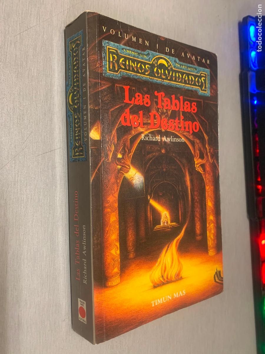 Libros de segunda mano: LAS TABLAS DEL DESTINO / RICHARD AWLINSON / VOLUMEN I DE AVATAR - REINOS OLVIDADOS / TIMUN MAS 1991