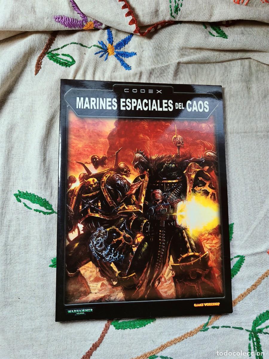 Libros de segunda mano: Codex marines espaciales caos. Warhammer. Games Workshop. Suplemento. Codex.